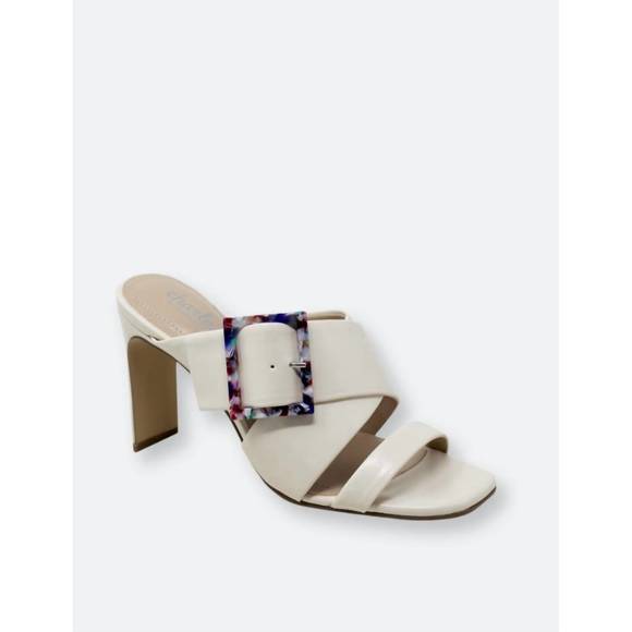 NEW CHARLES BY CHARLES DAVID gleam block heel in off white - Picture 1 of 2